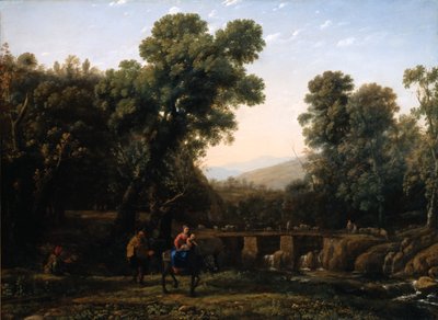 Útěk do Egypta (olej na plátně) od Claude Lorrain (1600-82)