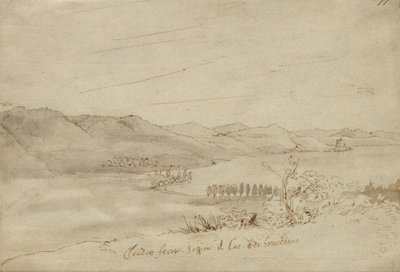 Pohled na jezero Bracciano, c.1638-39 od Claude Lorrain