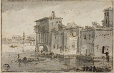 Budovy Vedle Laguny od Claude Lorrain