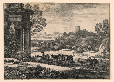 Dobytek hnaný domů přes bouři od Claude Lorrain