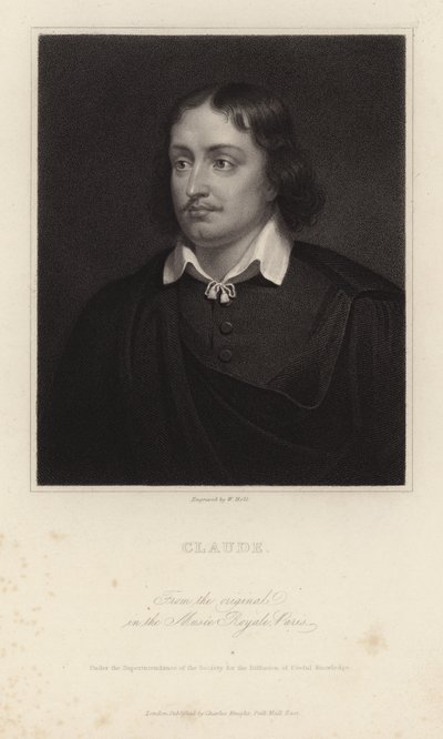 Claude Lorrain, francouzský malíř barokní éry. Vyryl William Holl od Claude Lorrain