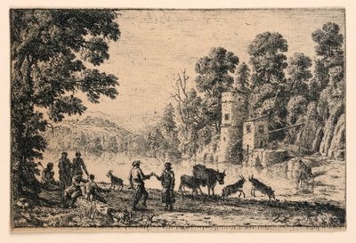 Tanec na břehu řeky od Claude Lorrain