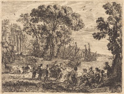 Evropa a býk od Claude Lorrain