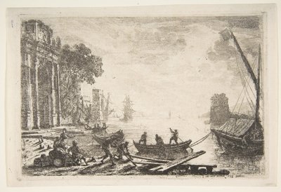 Přístavní scéna s vycházejícím sluncem, 1634. od Claude Lorrain