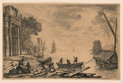 Přístavní scéna od Claude Lorrain