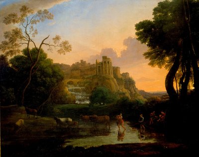 Ideální pohled na Tivoli od Claude Lorrain
