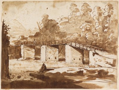 Krajina s mostem od Claude Lorrain