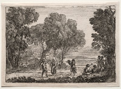 Krajina s malým talířem country tance, c. 1637. od Claude Lorrain
