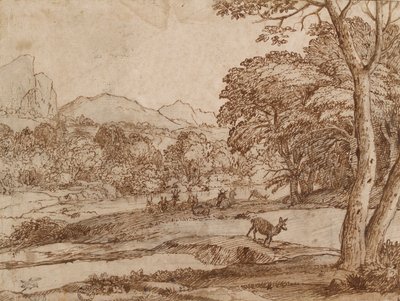 Krajina se stádem jelenů, 1666 od Claude Lorrain