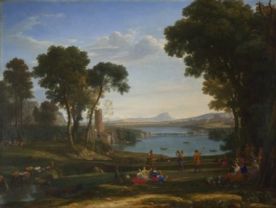 Krajina se svatbou Izáka a Rebeky, 1648 od Claude Lorrain