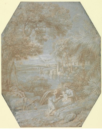 Krajina se zbytkem na útěku do Egypta, 1645. od Claude Lorrain