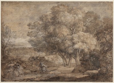 Krajina s narcisem a ozvěnou od Claude Lorrain