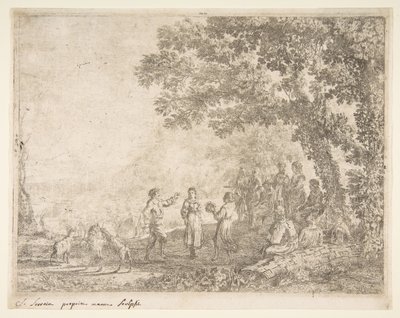 Velký talíř pro country tanec, ca. 1637. od Claude Lorrain