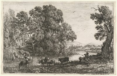 Pastýř (Le bouvier) od Claude Lorrain