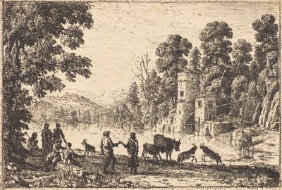 Tanec na břehu řeky od Claude Lorrain