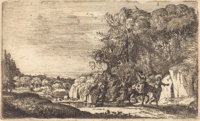 Útěk do Egypta (La fuite en Egypte) od Claude Lorrain
