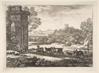 Stádo se vrací v bouřlivém počasí, 1651. od Claude Lorrain