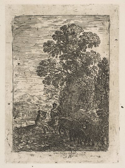 Pastýř a pastýřka, ca. 1630. od Claude Lorrain