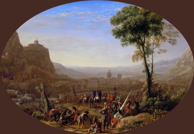 Průsmyk Susa přijatý Ludvíkem XIII. v roce 1629, asi 1631. od Claude Lorrain