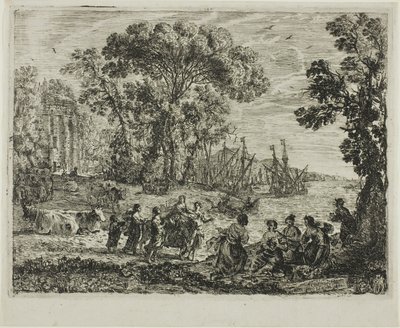 Znásilnění Evropy od Claude Lorrain