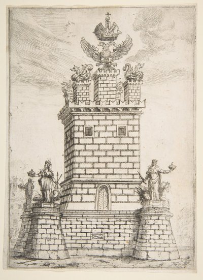 Čtvercová věž, 1637. od Claude Lorrain