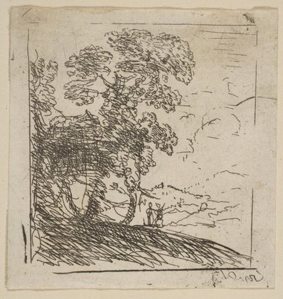 The Two Landscapes Right Tree, ca. 1630. od Claude Lorrain