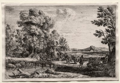 Dřevěný most od Claude Lorrain
