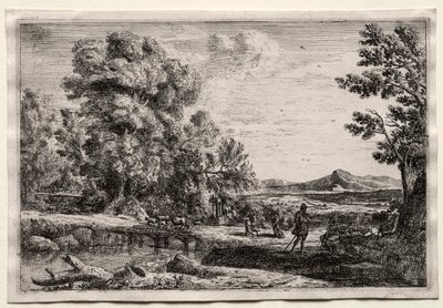 Dřevěný most. od Claude Lorrain