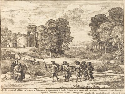 Čas, Apollo a roční období od Claude Lorrain