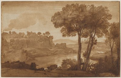 Pohled na Acqua Acetosa recto, c. 1645. od Claude Lorrain