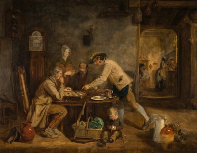 Hráči draftu, 1844 od Claude Lorraine R.W Nursey
