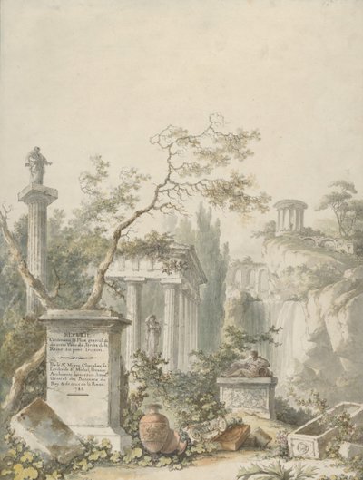 Design pro Frontispis, 1782. od Claude Louis Chatelet