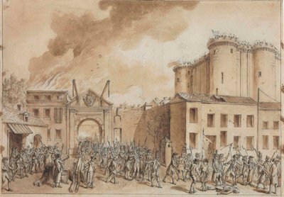 Útok na Bastille dne 14. července 1789. od Claude Louis Desrais