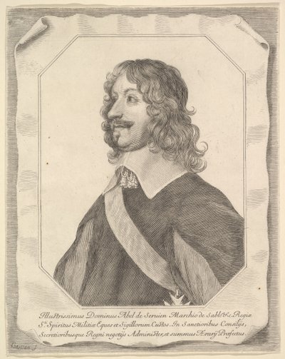 Abel Servien. od Claude Mellan