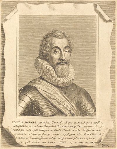 Claude z Marolles od Claude Mellan