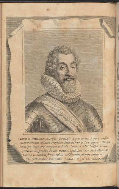 Claude z Marolles od Claude Mellan