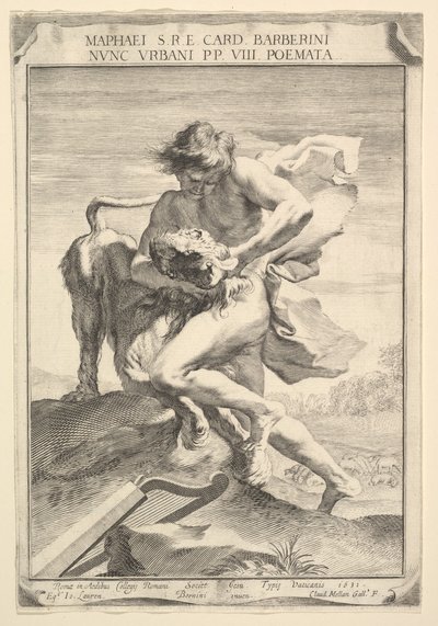 David Škrcení lva, 1631. od Claude Mellan