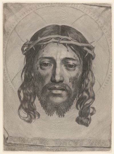 Kristova tvář od Claude Mellan