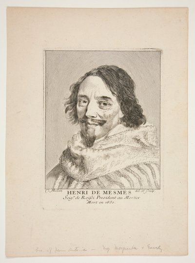 Henri de Mesmes od Claude Mellan