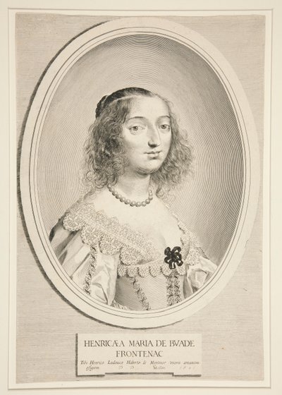 Henriette-Marie Montmort de Buade-Frontenac od Claude Mellan