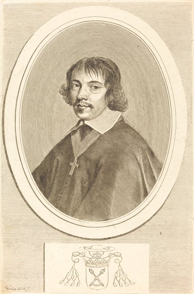 Jean-Francois Paul de Gondi, kardinál z Retzu od Claude Mellan