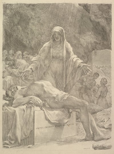 Oplakávání, 1683. od Claude Mellan