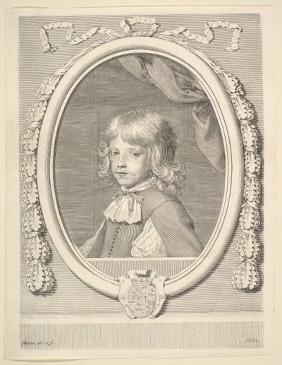 Louis-Joseph de Lorraine, vévoda z Guise, jako dítě, 1659. od Claude Mellan