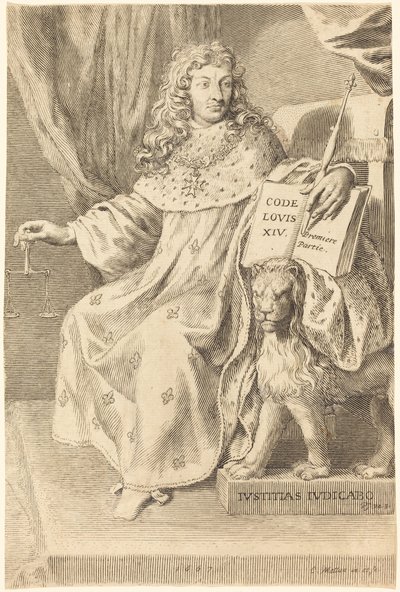 Ludvík XIV. od Claude Mellan