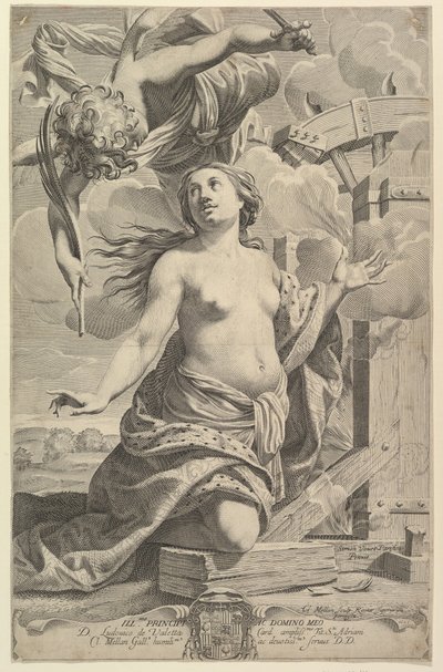 Umučení svaté Kateřiny, 1625. od Claude Mellan
