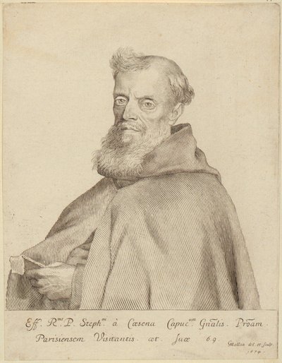 Portrét Étienna da Cesena od Claude Mellan