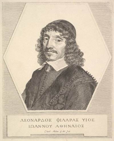 Portrét Leonarda Philarase, 1651. od Claude Mellan