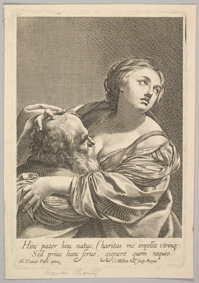 Roman Charity Roman Charity. od Claude Mellan