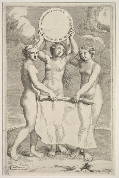 Tři Grácie, 1659. od Claude Mellan