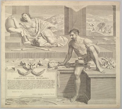 Teologická teze Antoina Talona, 1648. od Claude Mellan